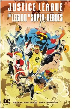 Coperta cărții Justice League vs. the Legion of Super-Heroes