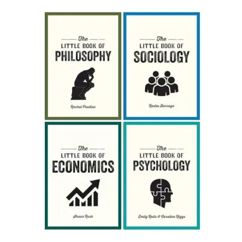 Coperta cărții The Little Book of Philosophy, Sociology, Economics & Psychology 4 Books Collection Set