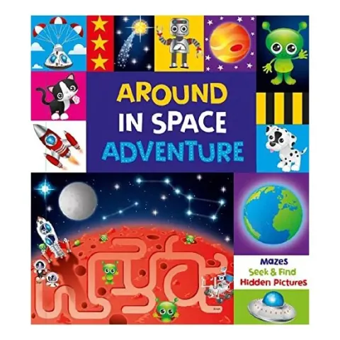 Coperta cărții AROUND IN SPACE ADVENTURE, Page Publications