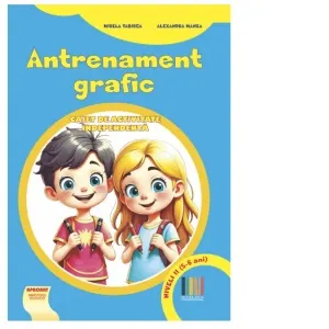 Coperta cărții Antrenament grafic Nivel II (5-6 ani). Caiet de activitate independenta