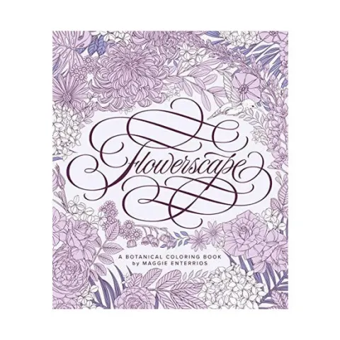 Coperta cărții Flowerscape A Botanical Coloring Book