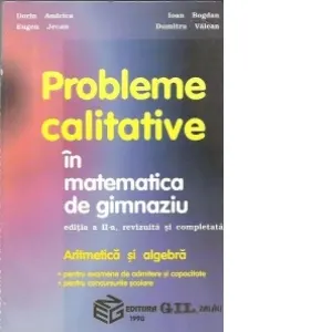 Coperta cărții Probleme calitative de aritmetica si algebra pentru gimnaziu