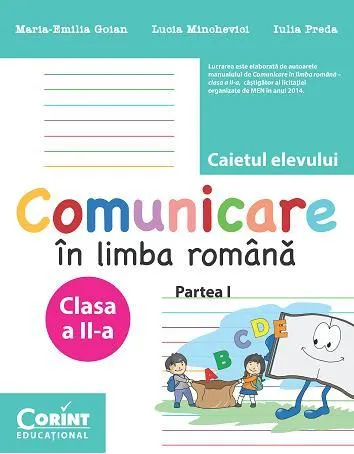 Coperta cărții Comunicare în limba română. Caietul elevului pentru clasa a II-a. Partea I