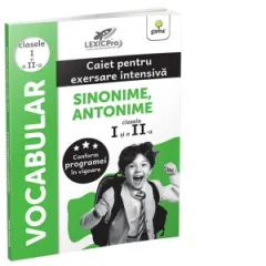 Coperta cărții Vocabular. Caiet pentru exersare intensiva. Sinonime, antonime (clasele I si a II-a)