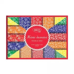 Coperta cărții Hartie decorativa A4, 20 coli, floricele HR921