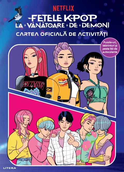 Coperta cărții Fetele K-Pop la vanatoare de demoni. Cartea oficiala de activitati