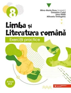 Coperta cărții Exerciții practice de limba și literatura română. Caiet de lucru. Clasa a VIII-a