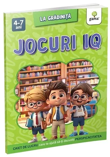 Coperta cărții Jocuri IQ/La gradinita