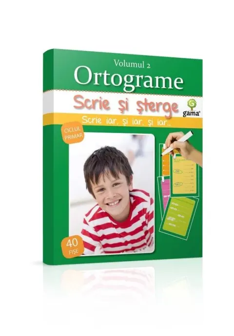 Coperta cărții Scrie si sterge - Ortograme volumul 2