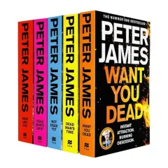 Coperta cărții Roy Grace Series Book 6-10 Collection 5 Books Set By Peter James(Set 2) (Dead Like You, Dead Man's Grip, Not Dead Yet, Dead Man's Time & Want You Dead)
