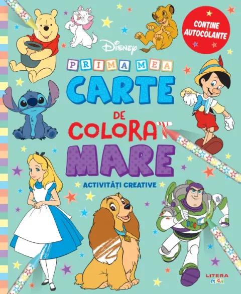 Coperta cărții Disney. Prima mea carte de colorat mare