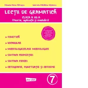 Coperta cărții Lectii de gramatica - clasa a VII-a