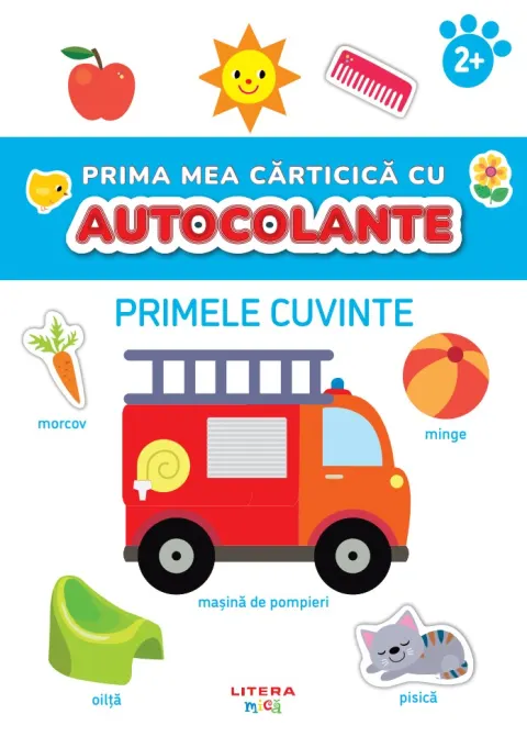 Coperta cărții Prima mea carticica cu autocolante. Primele cuvinte