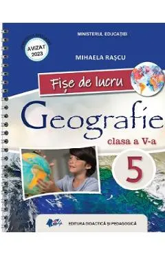 Coperta cărții Geografie - Clasa 5 - Fise de lucru