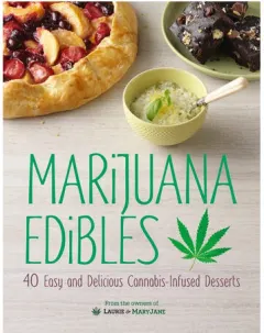 Coperta cărții Marijuana edibles: 40 easy and delicious cannabis-infused desserts