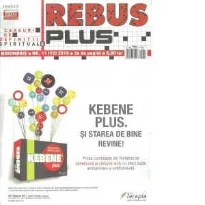 Coperta cărții Rebus Plus. Nr. 11 (92)/2018