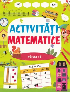 Coperta cărții Activitati matematice 8 ani+