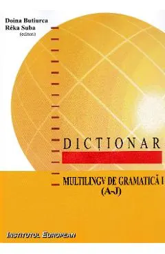 Coperta cărții Dictionar multilingv de gramatica Vol.1 (A-J) - Doina Butiurca, Reka Suba