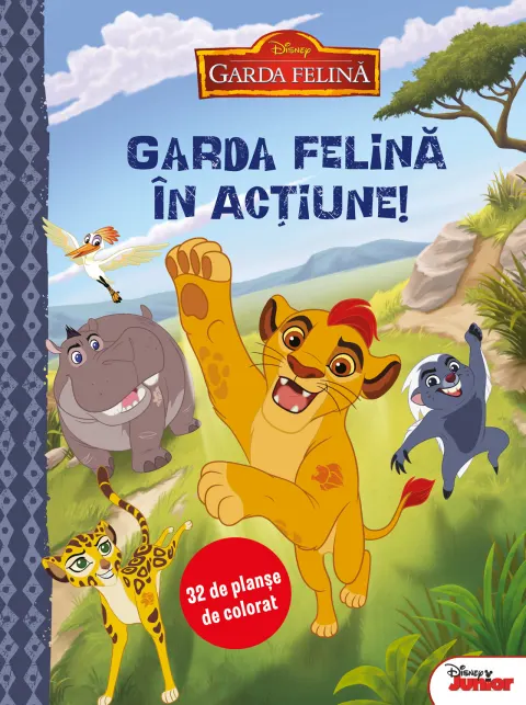 Coperta cărții Garda felină în acțiune. 32 de planșe de colorat