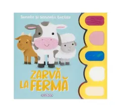 Coperta cărții Sunete și senzații tactile. Zarvă la fermă