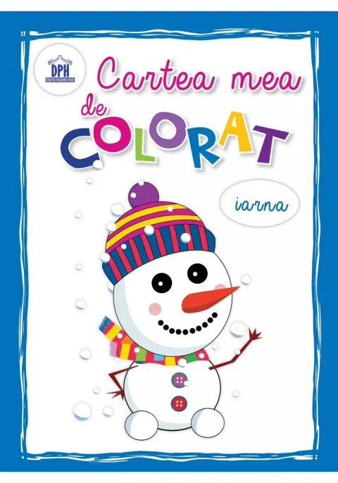 Coperta cărții Cartea mea de colorat: Iarna