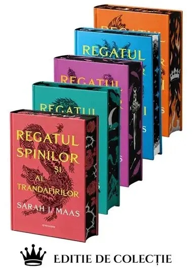 Coperta cărții Seria ACOTAR - Regatul spinilor si al trandafirilor Hardcover. Set 5 volume