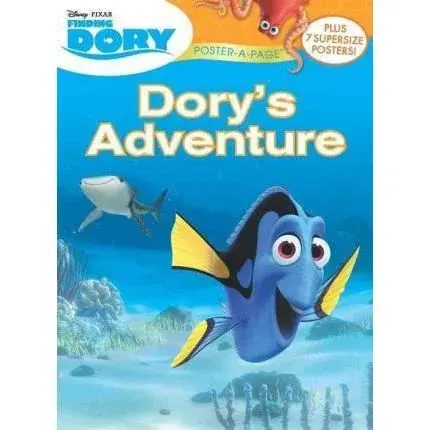Coperta cărții Disney-Pixar Finding Dory: Dory's Adventure Poster-A-Page