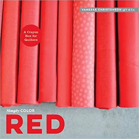 Coperta cărții Simply Color: Red: A Crayon Box for Quilters