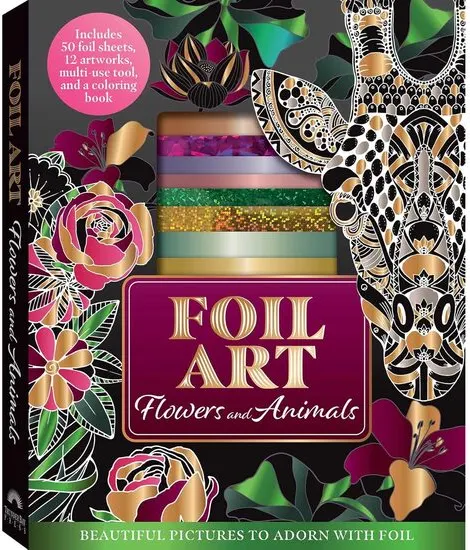 Coperta cărții Foil Art: Flowers and Animals