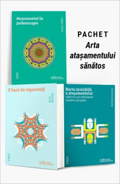 Coperta cărții Pachet Arta atașamentului sănătos. Atașamentul în psihoterapie/O bază de siguranță/Harta invizibilă a atașamentului - David J. Wallin