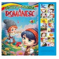 Coperta cărții Cantece din folclorul romanesc. Carte cu sunete