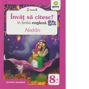 Coperta cărții Invat sa citesc in limba engleza - Aladdin (Nivelul 2)