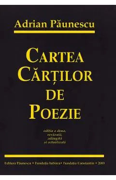 Coperta cărții Cartea cartilor de poezie Ed.2