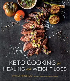 Coperta cărții Keto cooking for healing and weight loss