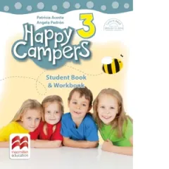 Coperta cărții Happy Campers. Student Book, Workbook. Clasa a III-a