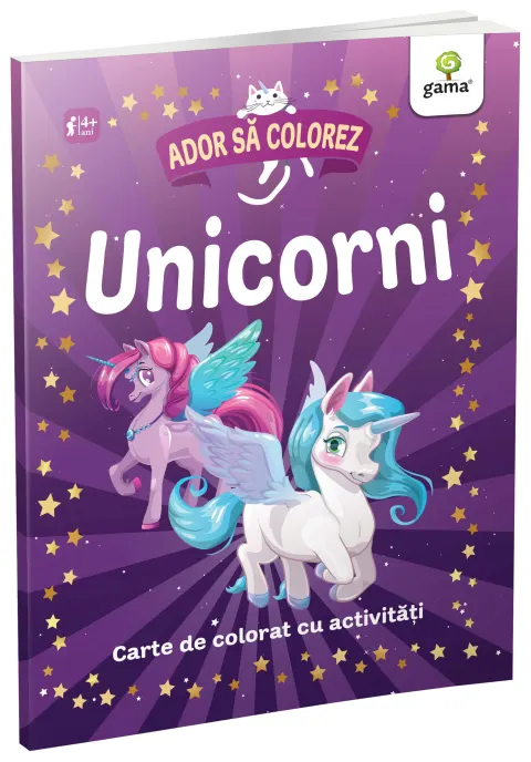 Coperta cărții Unicorni. Ador sa colorez