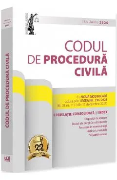 Coperta cărții Codul de procedură civilă: Ianuarie 2026