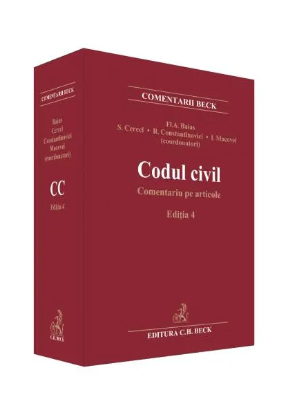Coperta cărții Codul civil. Comentariu pe articole Ed.4