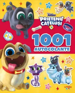 Coperta cărții Disney Junior. Prietenii catelusi. 1001 de autocolante