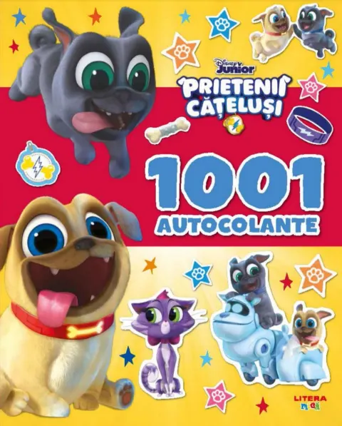 Coperta cărții Disney Junior. Prietenii catelusi. 1001 de autocolante