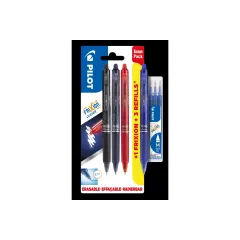 Coperta cărții Set Pilot Roller Frixion Clicker 0.7 mm + 3 rezerve Frixion albastre 0.7 mm