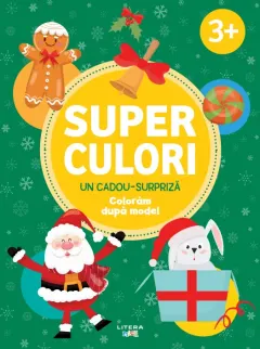 Coperta cărții Superculori. Un cadou-surpriza. Coloram dupa model (3+)