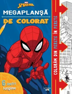 Coperta cărții Marvel. Spider-Man. Megaplansa de colorat