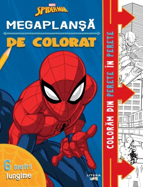 Coperta cărții Marvel. Spider-Man. Megaplansa de colorat