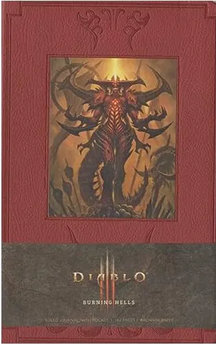 Coperta cărții Diablo Burning Hells Hardcover Ruled Journal (Large), Blizzard Entertainment