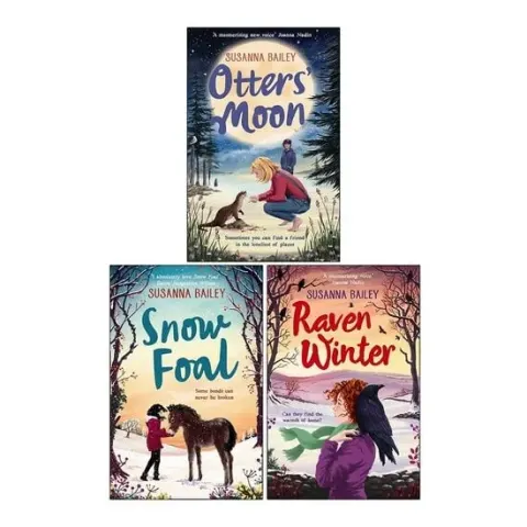 Coperta cărții Susanna Bailey 3 Books Collection Set (Otters' Moon, Snow Foal & Raven Winter)