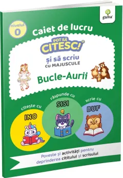 Coperta cărții Bucle-Aurii. Caiet de lucru. Pot sa citesc si sa scriu cu majuscule