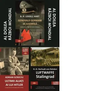 Coperta cărții Pachet Al Doilea Razboi Mondial: 1. Generalii germani se justifica; 2. Ultimii aliati ai lui Hitler; 3. Luftwaffe in Batalia de la Stalingrad