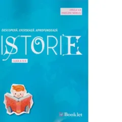 Coperta cărții Istorie - caiet de lucru pentru clasa a IV-a. Descopera. Exerseaza. Afrofundeaza