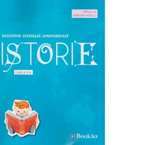 Coperta cărții Istorie - caiet de lucru pentru clasa a IV-a. Descopera. Exerseaza. Afrofundeaza
